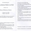 Maria Johanna Halters Petrus Wilhelmus van Meel