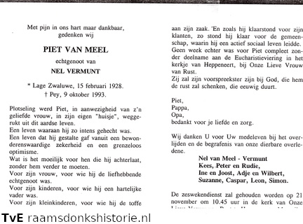 Piet van Meel Nel Vermunt