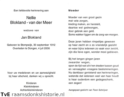 Nellie van der Meer Jan Blokland