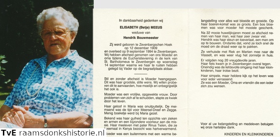 Elisabeth Meeus Hendrik Bouwmeester