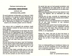 Johanna Meeuwisse Adrianus Beljaars