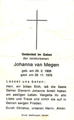 Johanna van Megen