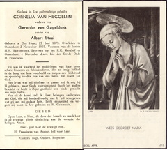 Cornelia van Meggelen Gerardus van Gageldonk Albert Staal