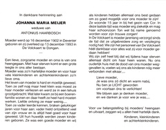 Johanna Maria Meijer Antonius Haarbosch