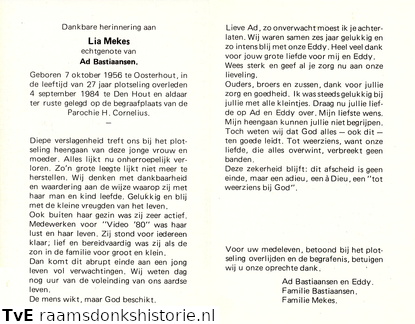 Lia Mekes Ad Bastiaansen