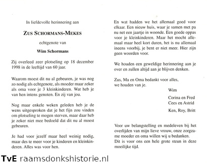 Zus Mekes Wim Schorremans