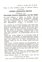 Petrus Johannes Menne Petronella Henrica Huberdina van der Made
