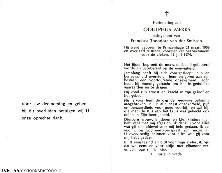 Odulphus Merks Francisca Theodora van der Smissen