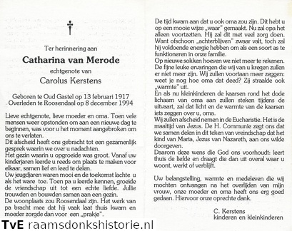 Catharina van Merode Carolus Kerstens