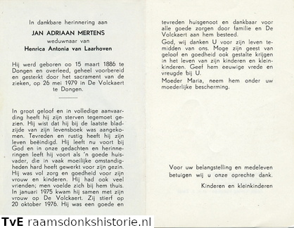 Jan Adriaan Mertens Henrica Antonia van Laarhoven