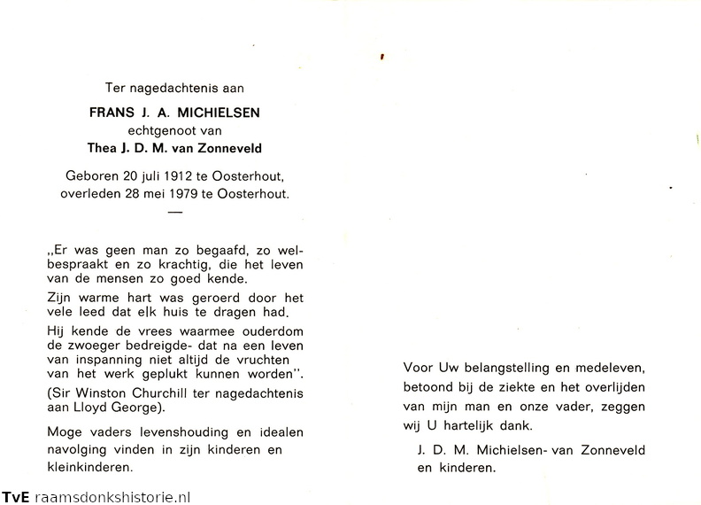 Fran J.A. Michilesen Thea J.D.M. van Zonneveld