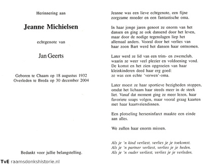 Jeanne Michielsen Jan Geerts