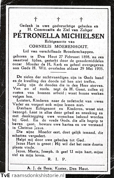 Petronella Michielsen Cornelis Moerenhout