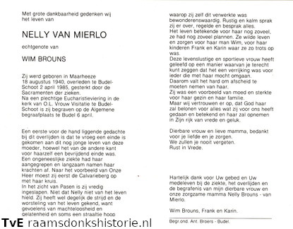 Nelly van Mierlo Wim Brouns