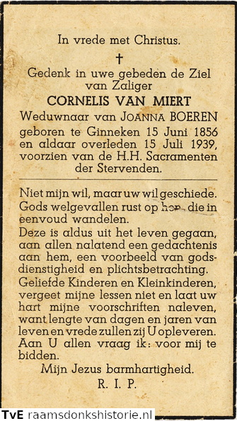 Cornelis van Miert Joanna Boeren