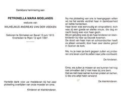 Petronella Maria Moelands Wilhelmus Andreas van der Veeken