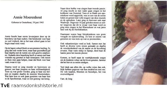 Annie Moerenhout Jan de Jong