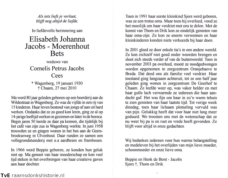 Elisabeth Johanna Moerenhout Cornelis Petrus Jacobs