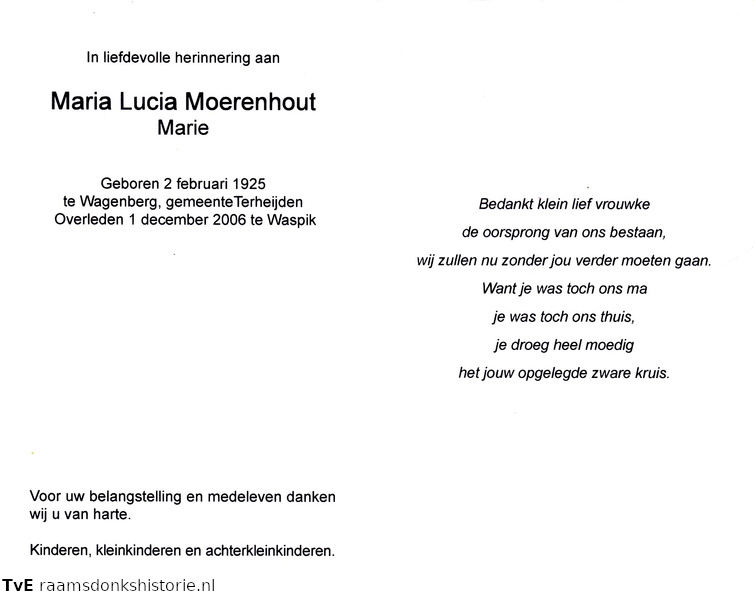 Maria Lucia Moerenhout