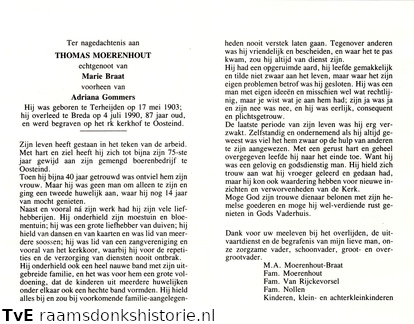 Thomas Moerenhout Marie Braat Adriana Gommers