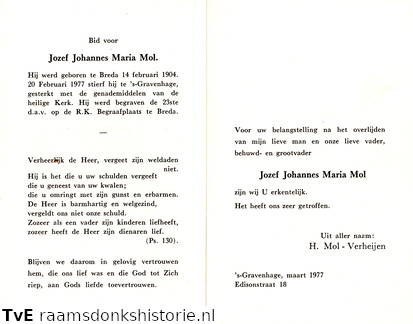 Jozef Johannes Maria Mol H Verheijen