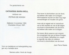 Catharina Maria Moll Petrus de Hoogh