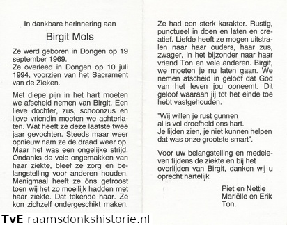 Birgit Mols (vr) Ton