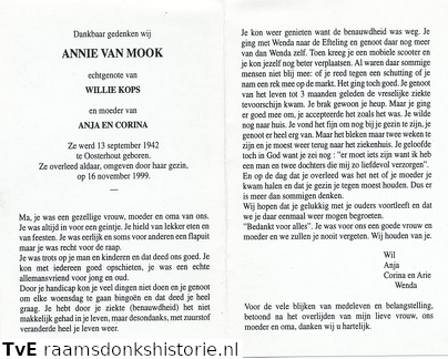 Annie van Mook Willie Kops