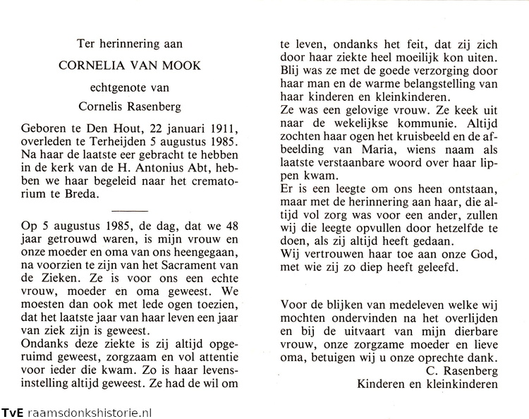 Cornelia van Mook Cornelis Rasenberg