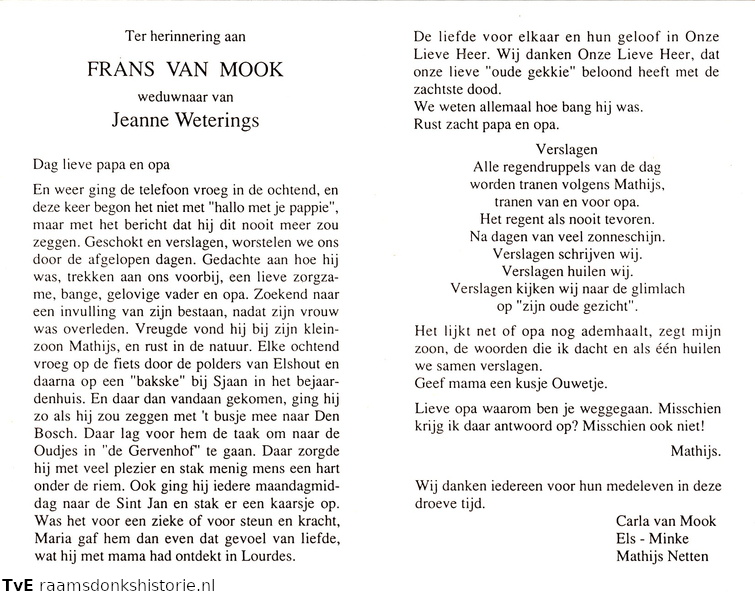 Frans van Mook Jeanne Weterings