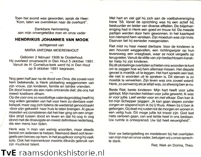 Hendrikus Johannes van Mook Maria Antonia Moerenhout