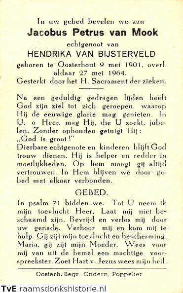 Jacobus Petrus van Mook Hendrika van Bijsterveld