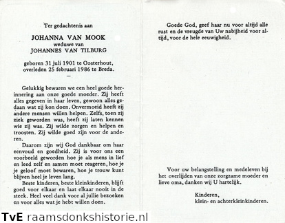 Johanna van Mook Johannes van Tilburg