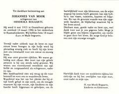 Johannes van Mook Hendrika Bogaarts