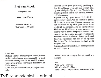 Piet van Mook Joke van Beek