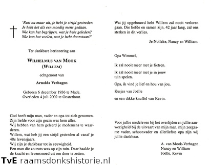 Wilhelmus van Mook Arnolda Verhagen