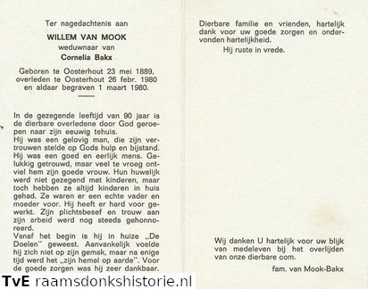 Willem van Mook Cornelia Bakx