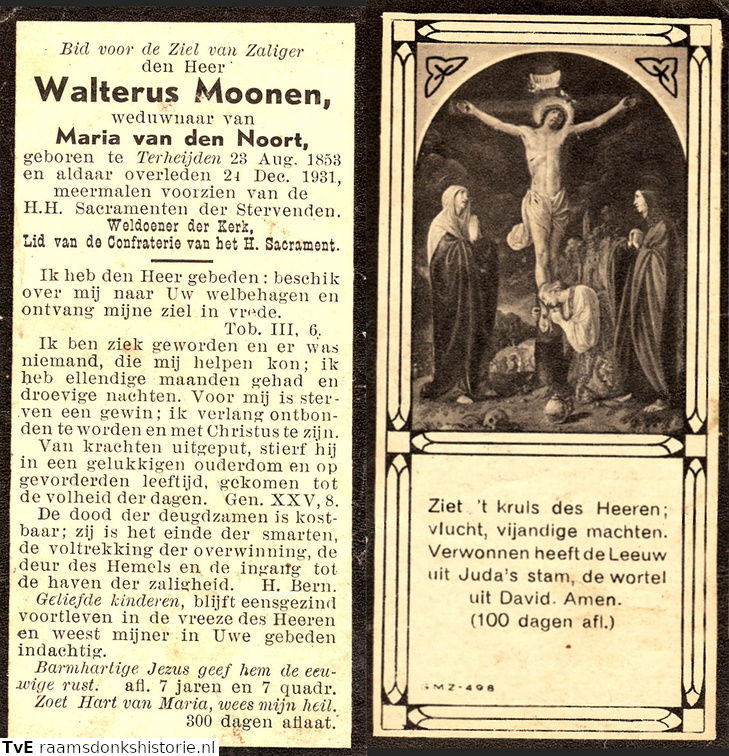Walterus Moonen Maria van den Noort