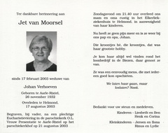 Jet van Moorsel Johan Verhoeven