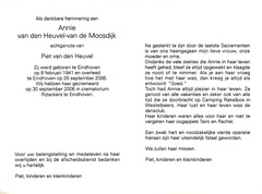 Annie van de Moosdijk Piet van den Heuvel