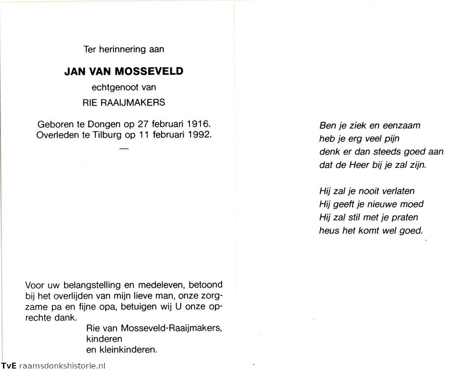 Jan van Mosseveld Rie Raaijmakers