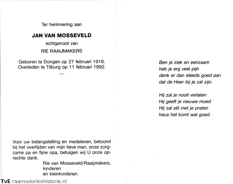 Jan van Mosseveld Rie Raaijmakers