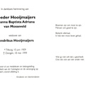 Johanna Baptista Adriana van Mosseveld Hendrikus Hooijmaijers