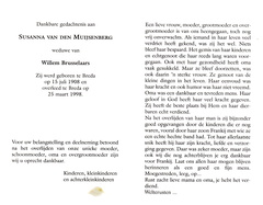 Susanna van den Muijsenberg Willem Brusselaars