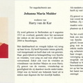 Johanna Maria Mulder Harry van der Kar