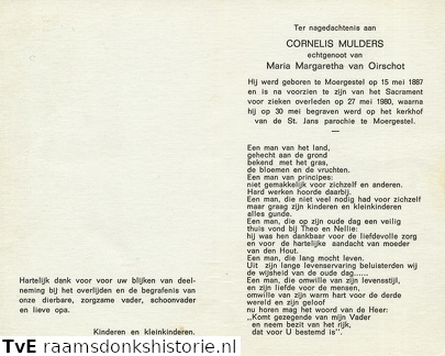 Cornelis Mulders Maria Margaretha van Oirschot
