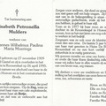Elisabeth Petronella Mulders Johannes Wilhelmus Paulina Maria Moerings