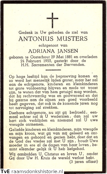 Antonius Musters Adriana Jansen