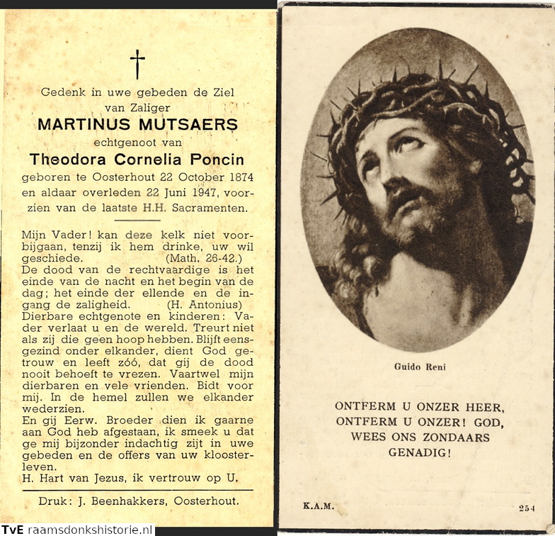 Martinus Mutsaers Theodora Cornelia Poncin