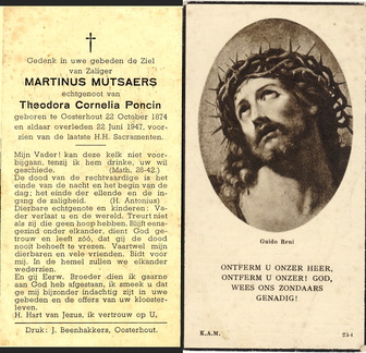 Martinus Mutsaers Theodora Cornelia Poncin